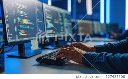 《AI Image》Man programming 《AI Image》Man programming 127427308