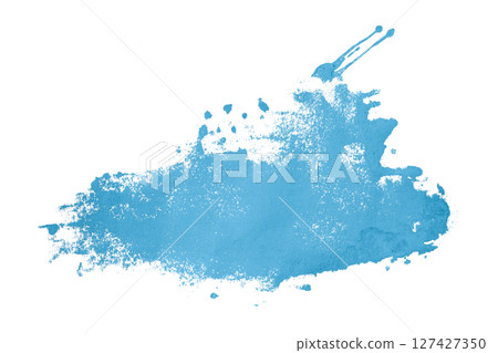 Light blue watercolor background. Artistic hand paint. Isolated on transparent background. Light blue watercolor background. Artistic hand paint. Isolated on transparent background. 127427350