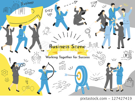 Business scene material collection Business scene material collection 127427419