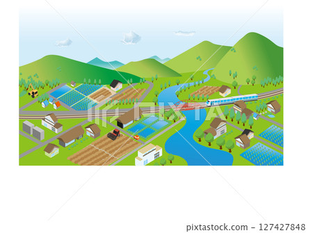 Over the vast countryside 127427848