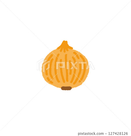 可愛的手繪洋蔥插圖 127428126