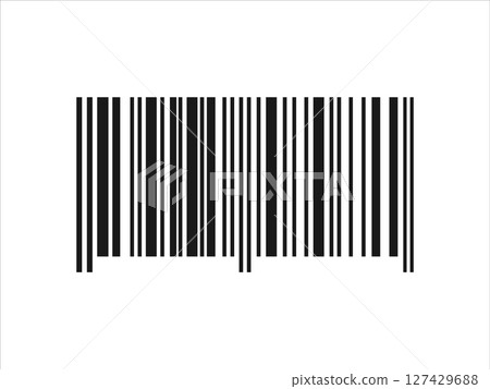 Barcode icon for smartphone, Apps. Barcode Sticker, Customers QR code, Simple Fake Barcode for Product. The symbol for scanning encrypted information. Vector illustration 127429688