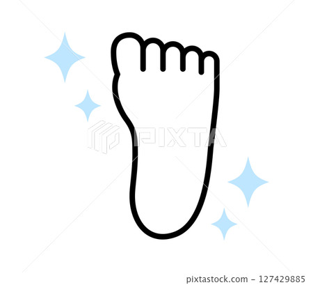 Beautiful soles icon illustration vector Beautiful soles icon illustration vector 127429885