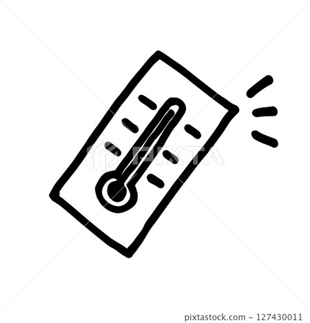 溫度計手繪插圖 溫度計手繪插圖 127430011