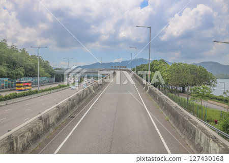 June 7 2025 Elevated Road With Curve and Scenic Urban and Natural Background June 7 2025 Elevated Road With Curve and Scenic Urban and Natural Background 127430168