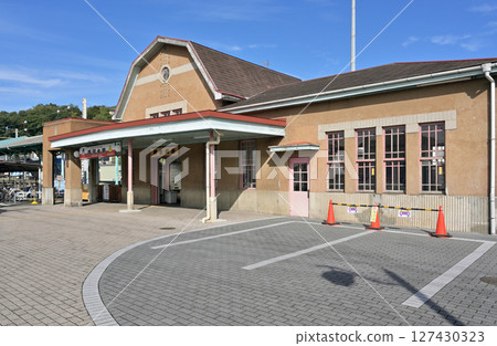 鐵路：私人鐵路：上毛電鐵上毛線西桐生站車站大樓 127430323