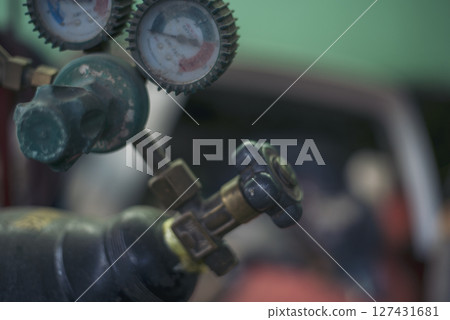Mechanic tools engineering equipment car auto repair shop with copy space. Blurred background mechanical service. Heavy screw grungy rusted wrenches dirty screwdriver object. Industrial hardware set Mechanic tools engineering equipment car auto repair shop with copy space. Blurred background mechanical service. Heavy screw grungy rusted wrenches dirty screwdriver object. Industrial hardware set 127431681