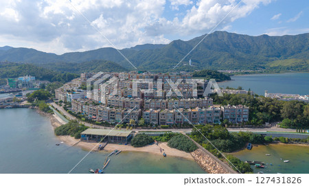June 7 2025 Colorful Residential Architecture with Uniform Row Houses 127431826
