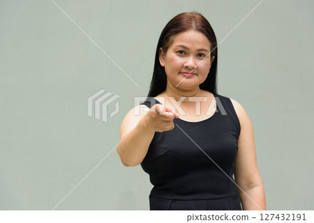 Portrait of Asian mature woman 127432191