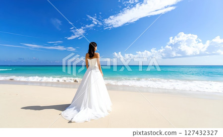 《AI Image》Resort wedding on a tropical beach 《AI Image》Resort wedding on a tropical beach 127432327