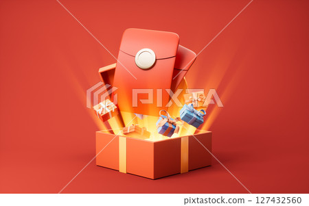 lunar, greeting, festival 127432560