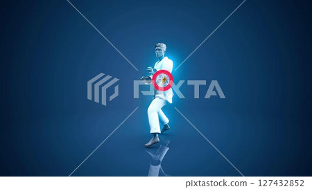 man_kick_turn_kidneys man_kick_turn_kidneys 127432852