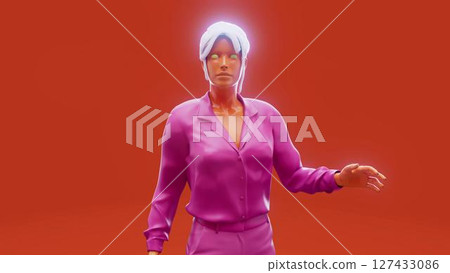 woman_ear_orange 127433086