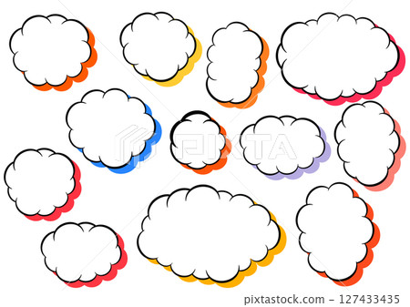 Fluffy speech bubbles 127433435