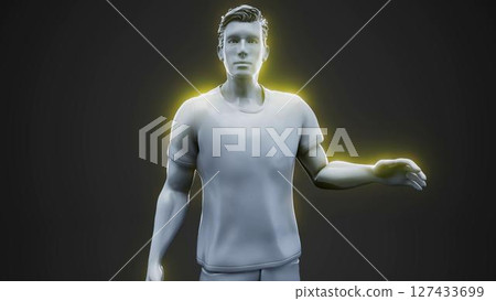 man_ear_grey man_ear_grey 127433699