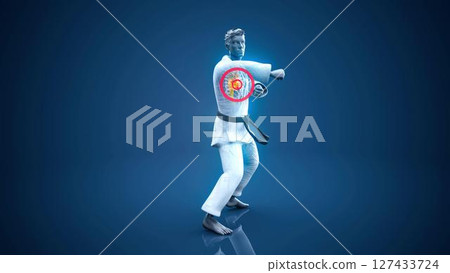 man_kick_turn_heart man_kick_turn_heart 127433724