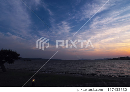 Matsue City - Japan's 100 Best Sunsets - Sunset at Lake Shinji Matsue City - Japan's 100 Best Sunsets - Sunset at Lake Shinji 127433880