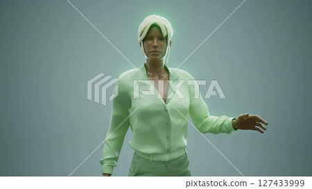 woman_ear_green woman_ear_green 127433999