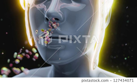 woman_nose_BACTERIA woman_nose_BACTERIA 127434071