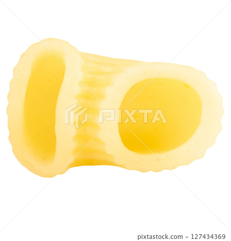 macaroni on white background pile food 127434369