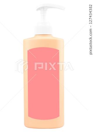 bottle plastic cosmatic on white background bottle plastic cosmatic on white background 127434382