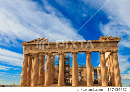 Parthenon temple on the Acropolis in Athens, Greece Parthenon temple on the Acropolis in Athens, Greece 127434682