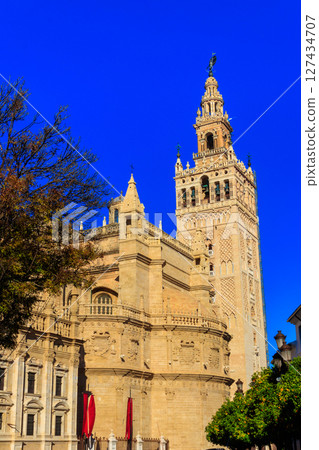 View of Seville Cathedral of Saint Mary of the See in Seville, Spain View of Seville Cathedral of Saint Mary of the See in Seville, Spain 127434707