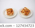 Two square apple pies 127434723