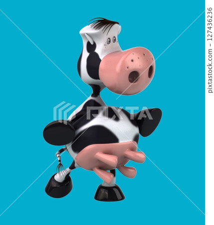 Fun 3D cartoon cow (with alpha channel) Fun 3D cartoon cow (with alpha channel) 127436236