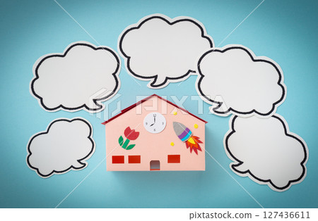 托兒所/幼兒園和氣球 托兒所 認證托兒所 托兒所 127436611