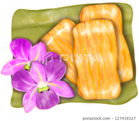Thai Traditional Desserts Cute Collection hand drawn style illustrations. Thai Traditional Desserts Cute Collection hand drawn style illustrations. 127438327