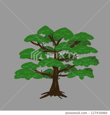 Green Tree forest plant art work isolated on background. designs 127438960