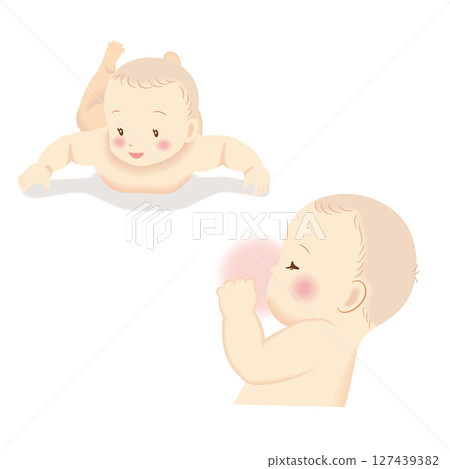 寶寶趴著睡覺 127439382