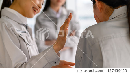 Business image of a woman in work clothes Business image of a woman in work clothes 127439423