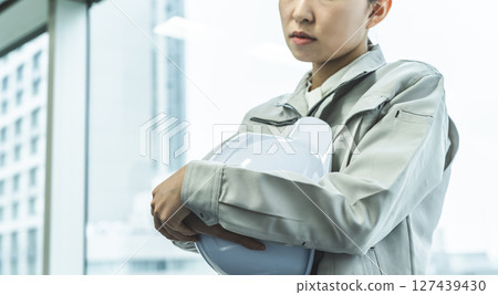 Business image of a woman in work clothes 127439430