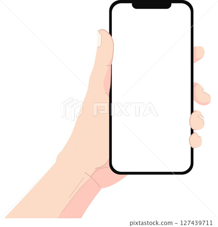 iPhone illustration mockup iPhone illustration mockup 127439711
