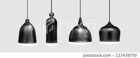 Ceiling pendant lamp set in minimalist style Ceiling pendant lamp set in minimalist style 127439750