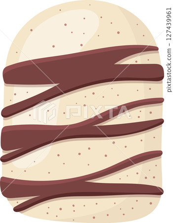 Delicious Dessert: A sweet treat with creamy filling and chocolate drizzle. Delicious Dessert: A sweet treat with creamy filling and chocolate drizzle. 127439961