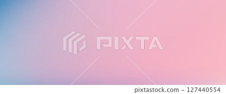 Pink to blue gradient background with soft mesh transition. Light pastel blur in abstract sky colors. Cold liquid blend with modern flow. Vector illustration. 127440554