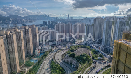 June 8 2025 View of a Dense Urban Area With Tall Buildings and Roads 127440580