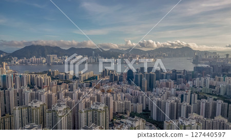 June 8 2025 Urban Skyline with Mountains and Waterfront in Vibrant Cityscape June 8 2025 Urban Skyline with Mountains and Waterfront in Vibrant Cityscape 127440597