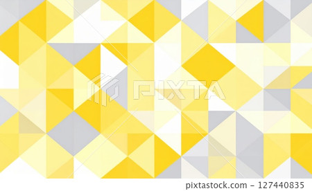 《AI Image》Yellow and gray geometric pattern background material 127440835