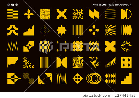 Acid Geometrical Shapes Set 127441455