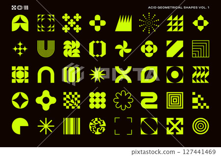 Acid Geometrical Shapes Set 127441469