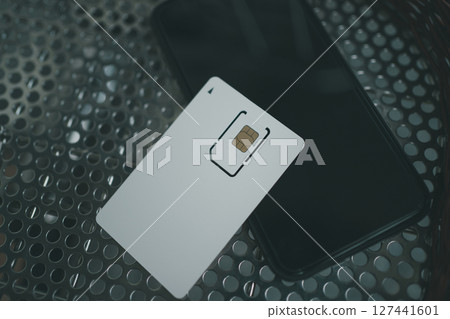 SIM卡座和智慧型手機 127441601