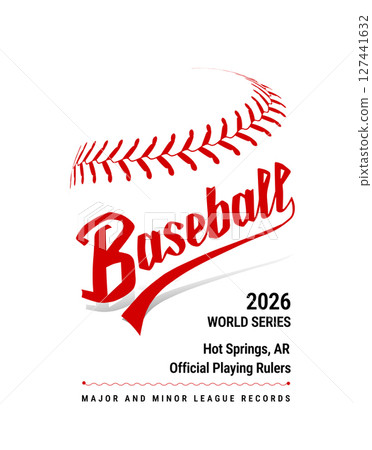 World Series Baseball. Vector illustration 127441632