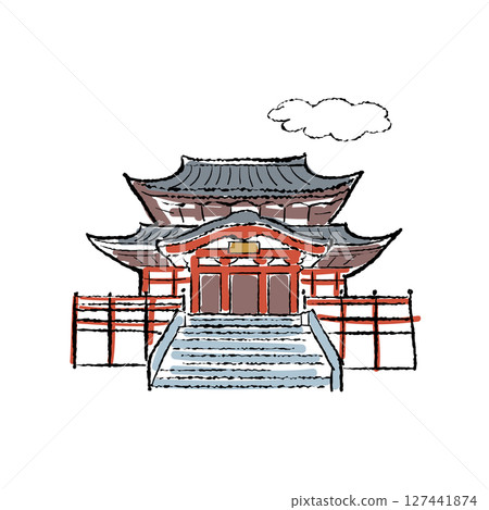 名古屋的著名景點大須觀音插圖 名古屋的著名景點大須觀音插圖 127441874