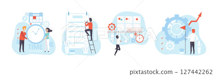 Effective Time Management with Man and Woman Manage Task Vector Set 127442262
