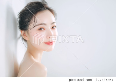 一位皮膚白皙的美女的“AI 生成圖像” 127443265