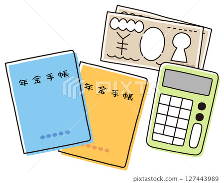 Pension book Pension 127443989